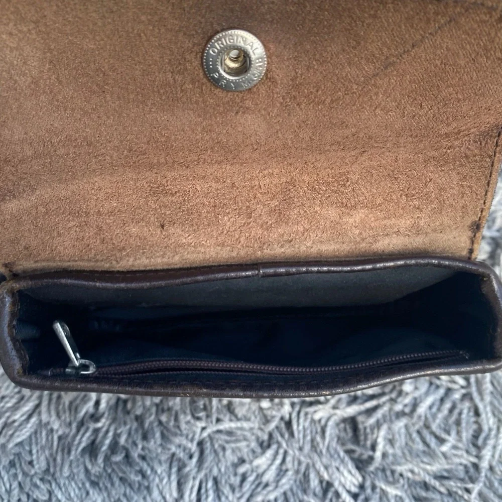 RARE Longchamp Le Pliage Waist Belt Bag‎ Fannypack Brown  Leather Unisex - Picture 5 of 12